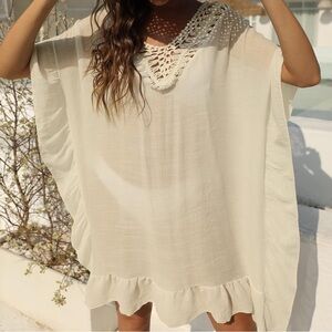 Chic Cream Women's Swim Sarong